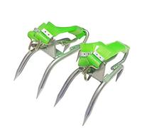 Cakunmik 1 Pair of Tree Climbing Crampons Foot Buckle Portable Stainless Steel Climbing Trees Artifact Tree Crampons Climbing Aids Forest Accessories For Jungle Survival, Fruit Picking, Hunting,B