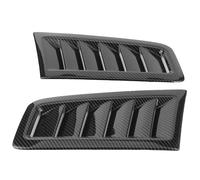 CAKYSE Bonnet Vent Compatible With Focus RS ST MK2 MK3 2004-2010 2011 2012 2013 2014 2015 Car Front Bonnet Vents Hood Trim Cover(Carbon fiber)