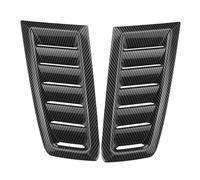 CAKYSE Bonnet Vent Compatible With Focus RS ST MK2 MK3 Style 2pcs Car Bonnet Vent Frame Hood Vent Trim Turbo Bonnet Car Hood Vent Modification Accessories(Carbon Fiber Style)