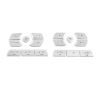 CAKYSE Car Button Trim Sticker Compatible With Jaguar For XF 2012 2013 2014 2015 Car Interior Central Control Air Conditioning Multimedia Button Cover Sticker