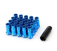 CAKYSE Car Wheel Bolts Kit Compatible With KIA For 300E 2017-2019 For Cadenza 2009-2019 For K2 2011-2019 Car Iron Colorful Car Wheel Nuts Lug Nuts Bolts M12x1.5(Blue)