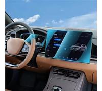 CAKYSE Compatible With BYD For Han EV 2020 2021 2022 2023 Car Infotainment GPS Navigation And Dashboard Tempered Glass Screen Protector Film GPS Transparent Navi Film(Dashboard and gps)