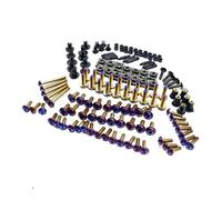 CAKYSE Compatible With Zx7r For Zx9r For Zx12r For Zx1000 Motorcycle Fairing Body Bolt Screws Motorcycle Screws Body Screws Motorcycle Body Screws(Burnt Blue)