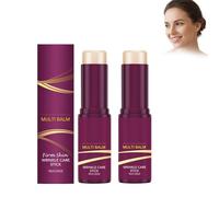 Cal-ciums Multi Balm Stick- Calciuma Volume Multi Balm, Korean Collagen Hydrating Stick, Anti-aging, Hydrating Cream, Hydration, Firm skin, Suitable for Face, Eyes, Neck, non-greasy (2pcs)