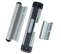 CAL Double-Bolt Lock for Glass Sliding Doors - Advanced Technology to Keep Your Family Safe and Secure - High Security Lock - Virtually Burglar Proof (Double Bolt Lock + Premium Handle, Silver)