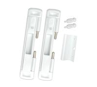 CAL Double Bolt Lock - Sliding Patio Door Locks - Child Proof Sliding Door Lock with Anti Lift Security Lock - Replaces Sliding Door Security Bar - Adjustable & Fits Most Doors (White)