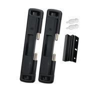 CAL Double Deadbolt (Black) - High Security for Sliding Glass Doors - Child Safety Latch - Thief/Hurricane Proof