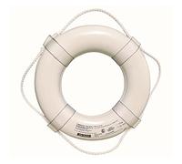 Cal June GW20 20" White Ring Buoy with Straps