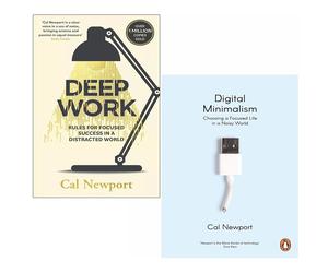 Cal Newport Collection 2 Books Set Deep Work, Digital Minimalism Paperback