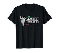 Cal, Splurt and The Space Team Logo T-Shirt, Men, Black, Medium