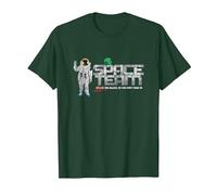 Cal, Splurt and the Space Team Logo T-Shirt, Men, Dark Green, Large