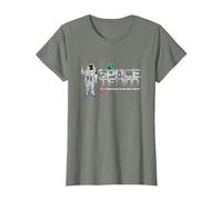 Cal, Splurt and the Space Team Logo T-Shirt, Women, Olive Heather, Large