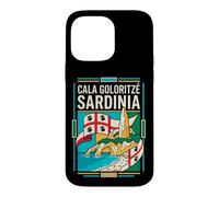 Cala Goloritzé Sardinia Flag Coastal Travel Art Case for iPhone 14 Pro Max