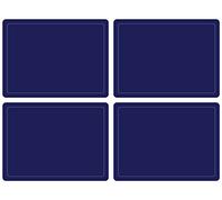 Cala Home "Navy with Silver Border Placemats - Set of 4 - LARGE