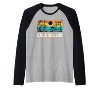 Cala Millor Mallorca East Coast Beach Sunset Design Raglan Baseball Tee