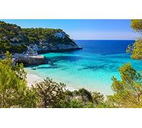 Cala Mitjaneta Menorca Spain Blue Sea DIY 5D Diamond Painting by Number Unique Kits Home Wall Decor Crystal Rhinestone Wall Decor