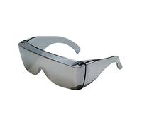 Calabria 3000 Large Square Over Safety Glasses UV Protection in Silver Mirror by Calabria
