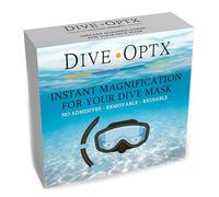 Calabria Hydrotac Dive OPTX 20/20 Stick On Bifocal Lenses +1.50 Scuba Mask Magnifying BiFocal Stickers Diving Swim Goggles