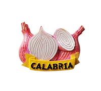 Calabria Italy 3D Onion Fridge Magnet Souvenir Gift,Resin Handmade Calabria Refrigerator Magnet Home & Kitchen Decoration Collection