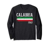 Calabria Italy Italian Flag Long Sleeve T-Shirt