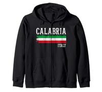 Calabria Italy Italian Flag Zip Hoodie