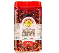Calabrian Crushed Chili Dry Pepper Flakes, Large Shaker, Product of Italy, 250 g (8.81 oz) All Natural, Non-GMO, Product of Italy, TuttoCalabria