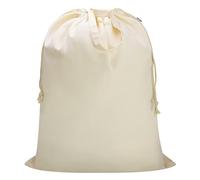 CALACH Canvas Laundry Bag 33"Lx 35"H, Thick Cotton Laundry Bag with Handles & Drawstring, Extra Large Heavy Duty Washable Basket Liner Hamper Liner Canvas Storage Sack (Beige XL, 1 Pack)