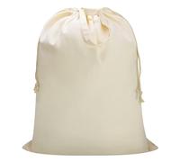 CALACH Canvas Laundry Bag 33"x 35", Thick Cotton Laundry Bag with Handles & Drawstring, Extra Large Heavy Duty Washable Basket Liner Hamper Liner Canvas Storage Sack (Beige XL, 1 Pack)