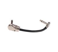 Calager Instrument Cables 6.35mm Stable Transmission Guitar Cable Connecting Line Guitar Chord Guitar Effect Pedal Patch Cable for Microphone Mixer Effector 15cm