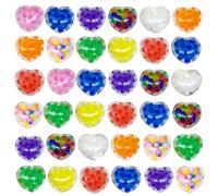 Calager Squeeze Toy of Love Bead, Stress Balls Heart Shaped for Anxiety, Stress, Anger Management, Hand Strength, Occupational Therapy | Colorful Stress toy for Kids & Adults Random Color