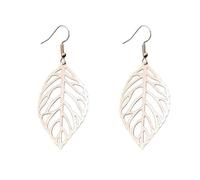 Calager Unique Design Earrings Leaf Hollow Dangle Drop Bohemian Charms Pendants Vintage Minimalist Hypoallergenic Jewelry Golden