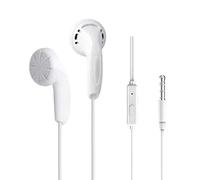 Calager Wired Earphone Shock-proof Widely Compatible Wire Control 3.5mm Stereo Sports In-ear Gaming Earbud Audio Accessories White