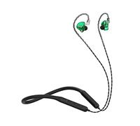 Calager Wireless Headset Stable Transmission Non-delayed Wire Control Bluetooth-compatible5.0 Sports Neckband In-ear Earphone for Fitness Green