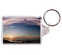 Calahonda - Costa del Sol - Spain - Double Sided Large Keyring Name Tag Key Ring Chain Fob Novelty Gift/Present