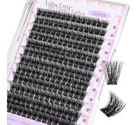 CALAILIS Eyelash Extensions, 168 Pieces, D Curl, DIY Individual Eyelashes, Mega Volume and Reusable Wispy Cluster Lashes, Super Thin Band and Soft Comfotable All Day (M03)
