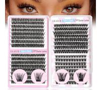 CALAILIS Eyelash Extensions, 4 Styles, 544 Pieces, Cluster Lashes, 60D + 80D + 100D + 56D D Curl, DIY Individual Eyelashes, Mega Volume and Reusable, Soft and Comfotable All Day (10-16 mm)