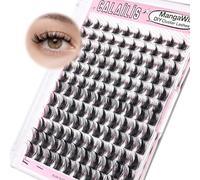 CALAILIS Eyelash Extensions DIY Individual Eyelashes Mega Volume and Reusable Wispy Cluster Lashes M04
