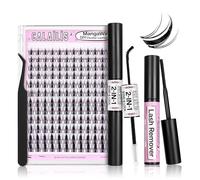 CALAILIS Eyelash Extensions DIY Individual Eyelashes Mega Volume and Reusable Wispy Cluster Lashes M01KIT