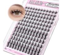 CALAILIS Eyelash Extensions DIY Individual Eyelashes Mega Volume and Reusable Wispy Cluster Lashes M01