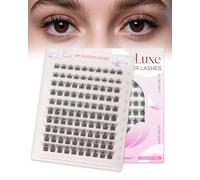 CALAILIS Eyelash Extensions, Pack of 100, Individual Eyelashes, Super Thin, Super Light, Super Soft and Without Strain, DIY Cluster Lashes, Comfortable to Wear All Day (S107)