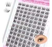 CALAILIS Wimpern Einzeln, 96 Pcs DIY Einzelne Wimpern Für Die Selbstanwendung Von Lash Extesnion Zu Hause, 10-16mm D Curl Cluster Individual Lashes (CDD04-MIX)