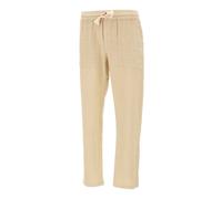 Calais Trousers, male, MC2 Saint Barth, Straight Trousers, Beige, XL, Trousers XL
