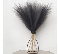 CALAMAANS Tall Pampas Grass,Faux Pampas Grass39.4''/100CM,5 Pcs Artificial Pampass Grass Decor for Vase Fillers, Home,Office,Wedding and Events Decor Boho Decor (Black)