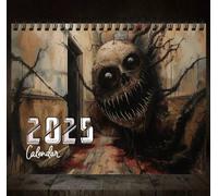 Calander 2025 Creatures Calendar 12 Months Spiral Calendar Inexpensive Calendar 2022 (Black, 29X11CM)