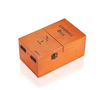 calary Handsome Shawn Useless Box Turns Itself off in Box Alone Machine (Brown)