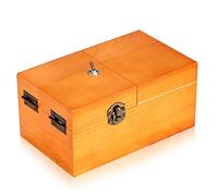 calary Useless Box Turns Itself Off In Wooden Storage Box Alone Machine Fully Assembled in Box Gifts for Adults and Children