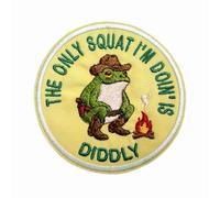 CALATALLY The Only Squat I'm Doin' Patch 3 Inches Funny Hook and Loop