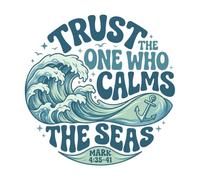 CALATALLY Trust The One Who Calms Patch 3 Inches Funny Faith Hook and Loop