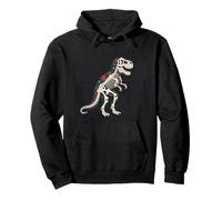 Calavera T-Rex Dinosaur Sugar Skull Dia De Los Muertos Pullover Hoodie