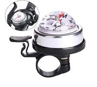 Calayu Bicycle Bell Bicycle Compass Bicycle Handlebar Ring Bell with Compass Bicycle Accessories Handlebar Diameter 2.0 cm 2.5 cm